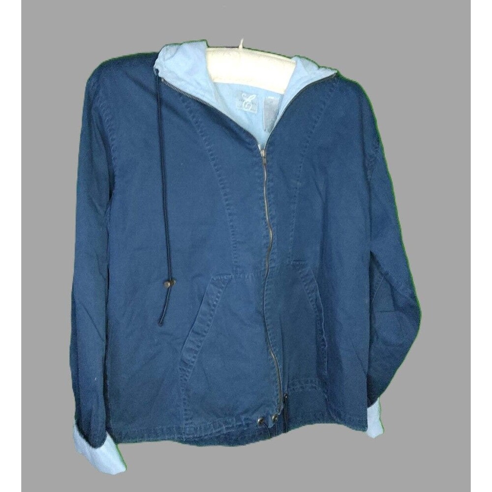 Emma James Sport Light Blue Hooded Jacket - size M